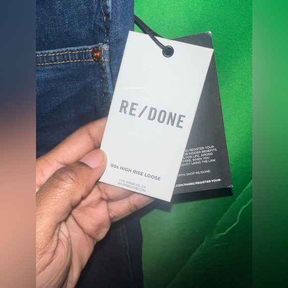 NWT Re/Done 90s High Rise Loose Straight Leg Jeans size 29 - Picture 6 of 7